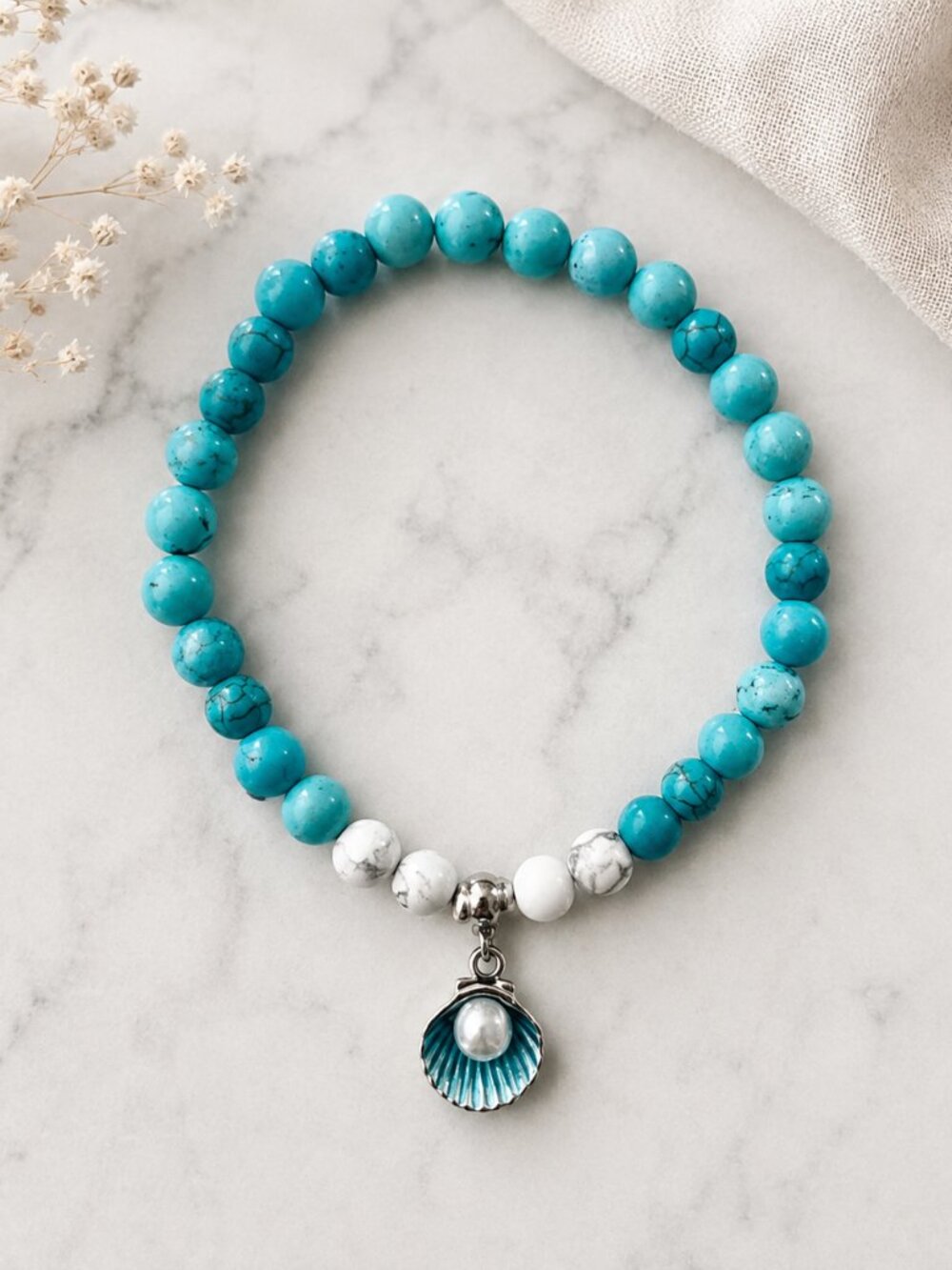Ocean-Inspired Beaded Bracelet | Collect Moments | Midlife Gift for Her